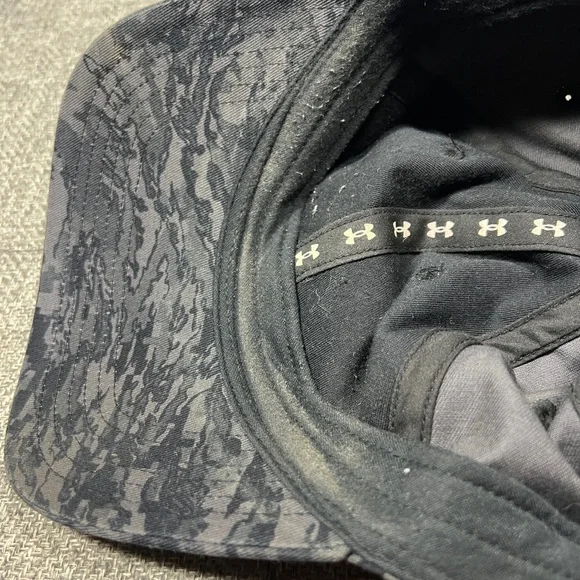 Under Armour Men's Freedom Cap / Hat Adjustable Strapback Urban Camo Black/Grey - Picture 8 of 9